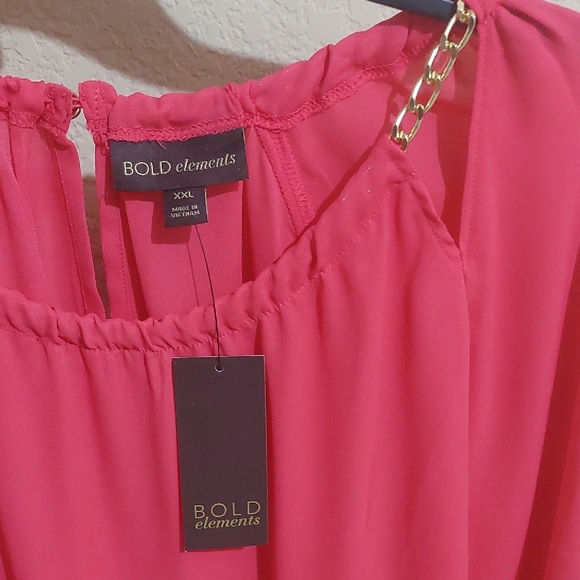 Bold Elements Women's Pink Blouse - Picture 4 of 4